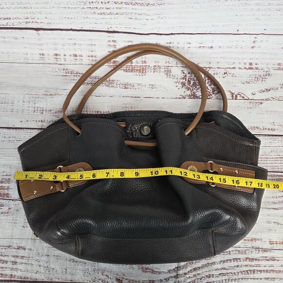 Cole Haan Genevieve Denny Pebbled Leather Drawstring Hobo Shoulder Bucket Bag - Picture 14 of 16
